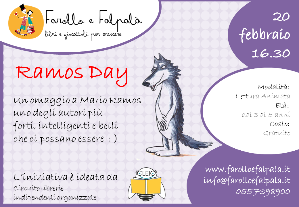 Farollo e Falpalà Libreria per bambini Firenze - locandina Ramos Day