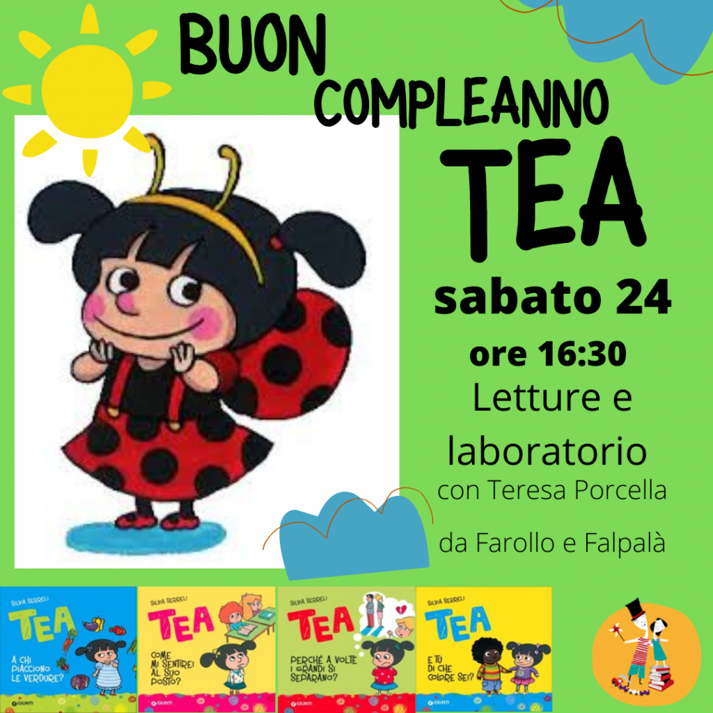 Letture con laboratorio per festeggiare i 10 anni di Tea da Farollo e Falpalà sabato 24 settembre ore 16:30